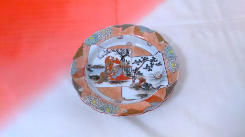 九谷焼面白絵皿
